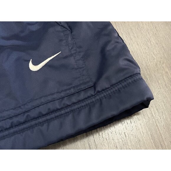 Vintage Nike Jacket Fleece Lined 90s Mens Large Blue White Swoosh - Picture 4 of 10